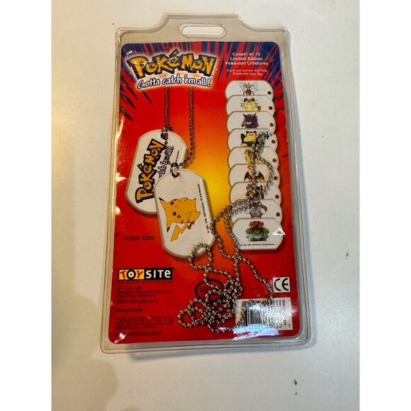 1999 Pokémon dog tags-NIB - Picture 2 of 3